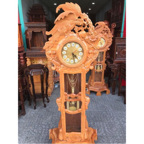 Đồng Hồ Quả Lắc Đại Bàng Kỳ Lân Shop Gỗ Hương